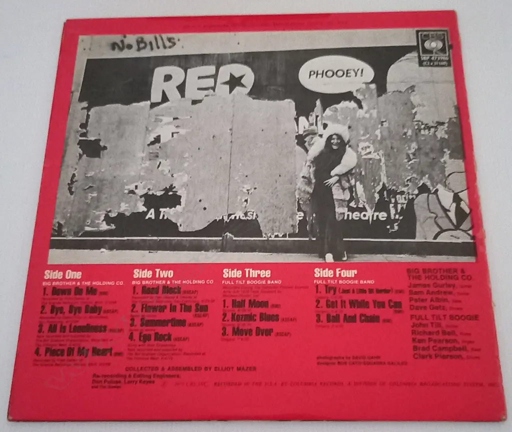 Janis Joplin, In Concert (Double album) Image 1++